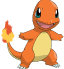charmander é um dragão sem asas que possui uma pequena chama na calda